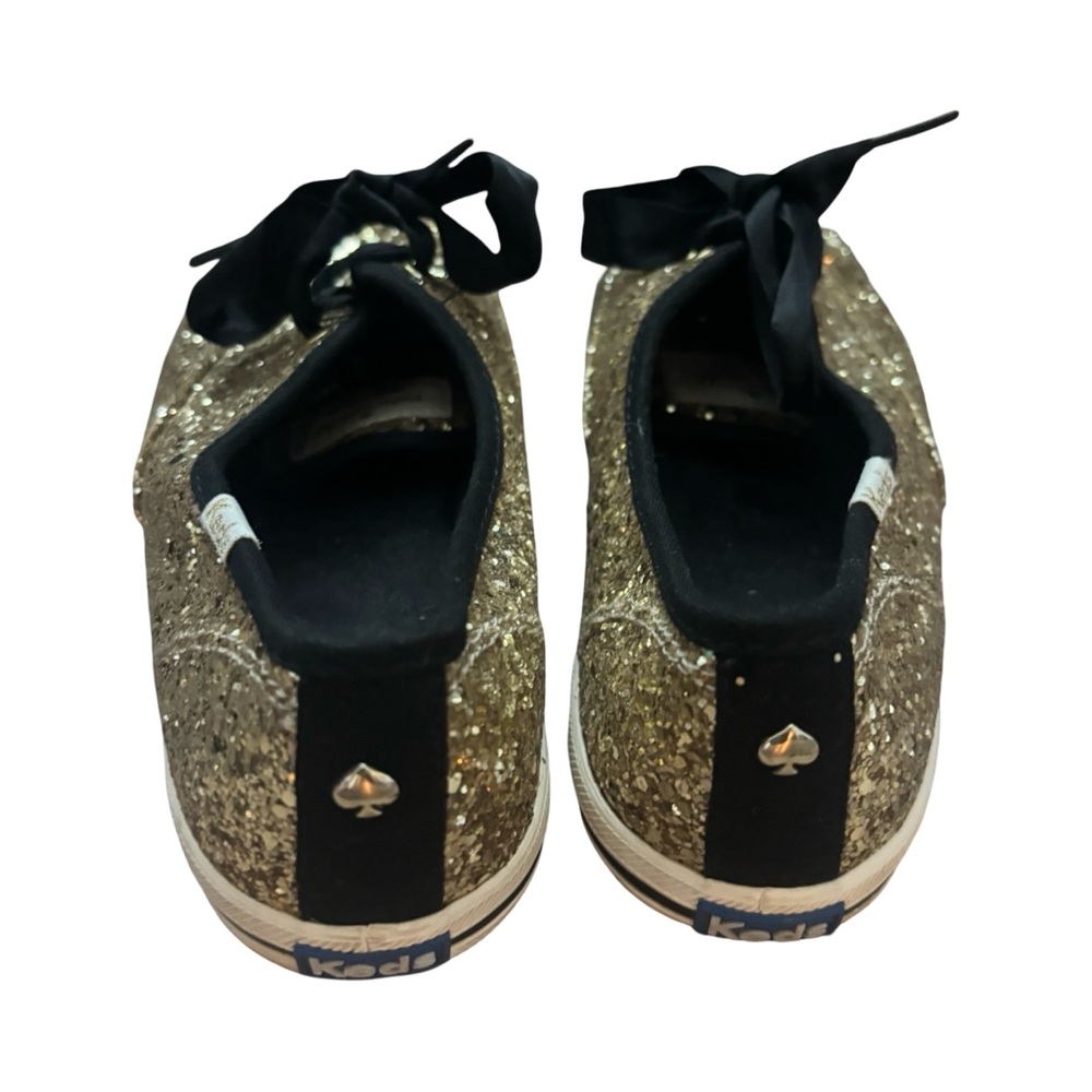 kate spade New York Gold Glitter Ribbon Sneaker - Women's - Picture 2 of 8